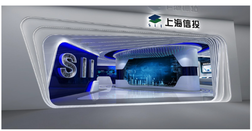 上海信投企業展廳設計案例2